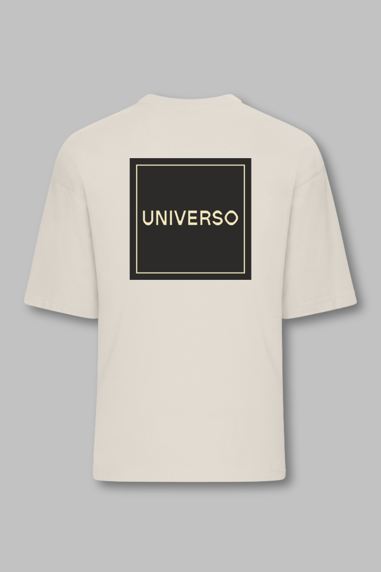 T-Shirt Oversize "Universo" – Sandstone