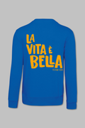 Sweater La Vita è Bella in Blau